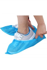 SKMG009  Online order disposable dust-free shoe cover dust-free anti-slip design tight adjustable dustless shoe cover supplier home indoor thickened non-woven machine room students wear-resistant anti-slip foot set back view